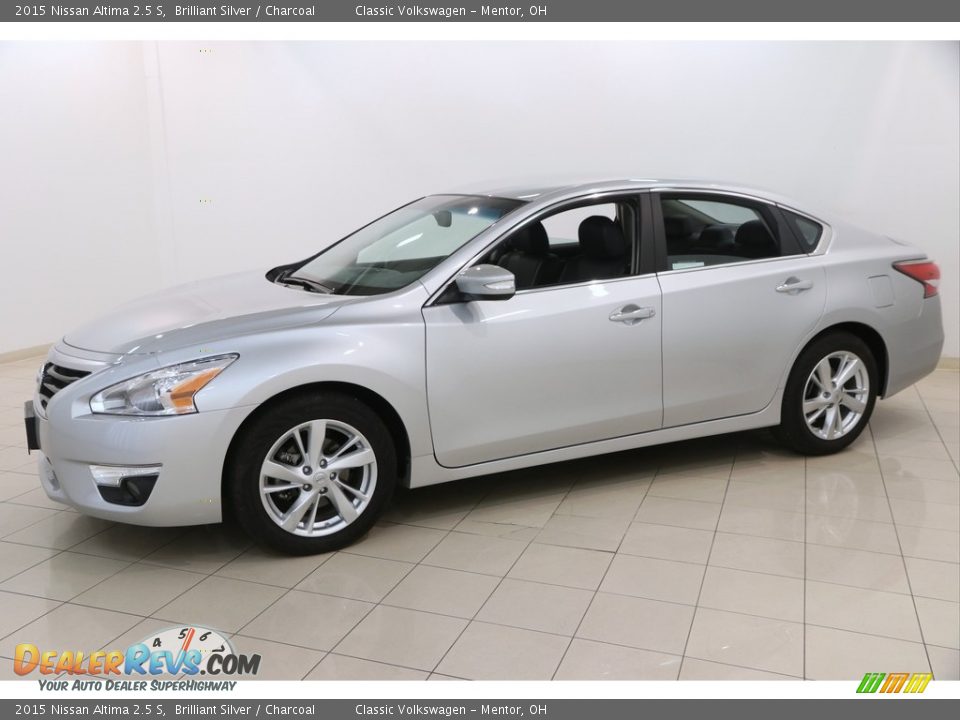 2015 Nissan Altima 2.5 S Brilliant Silver / Charcoal Photo #3