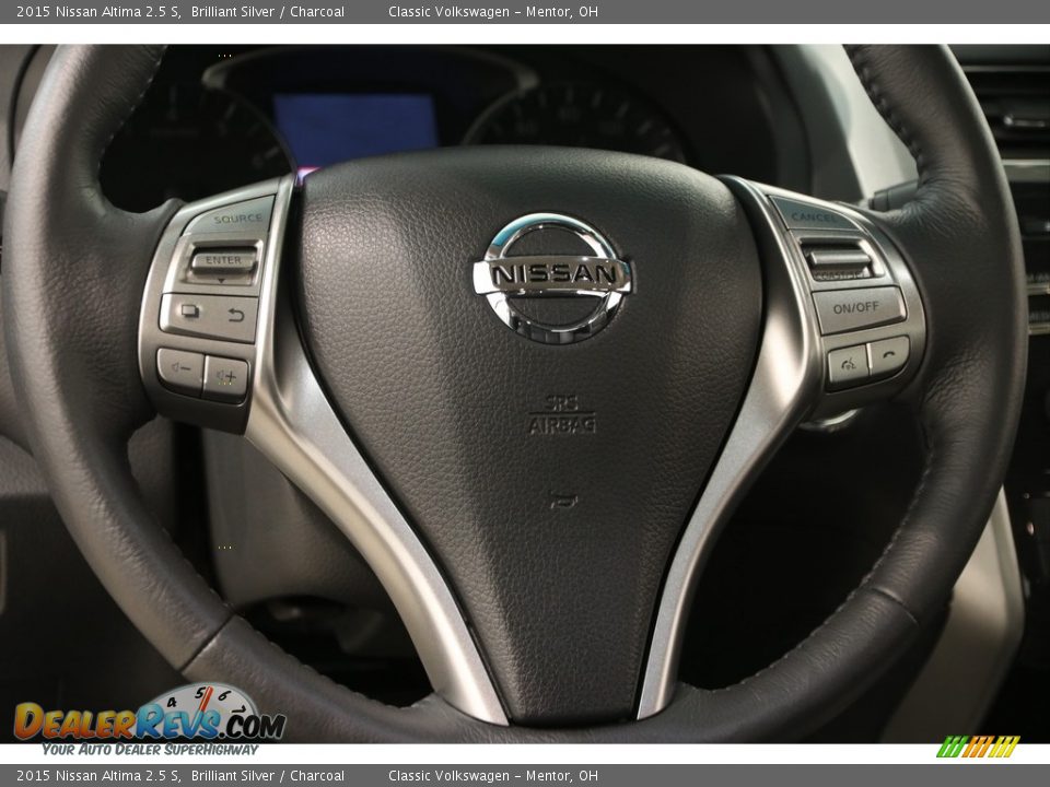 2015 Nissan Altima 2.5 S Brilliant Silver / Charcoal Photo #8