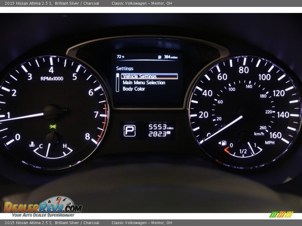 2015 Nissan Altima 2.5 S Brilliant Silver / Charcoal Photo #9