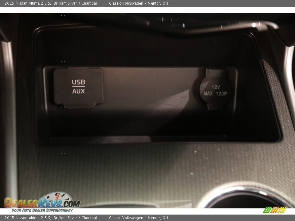 2015 Nissan Altima 2.5 S Brilliant Silver / Charcoal Photo #14