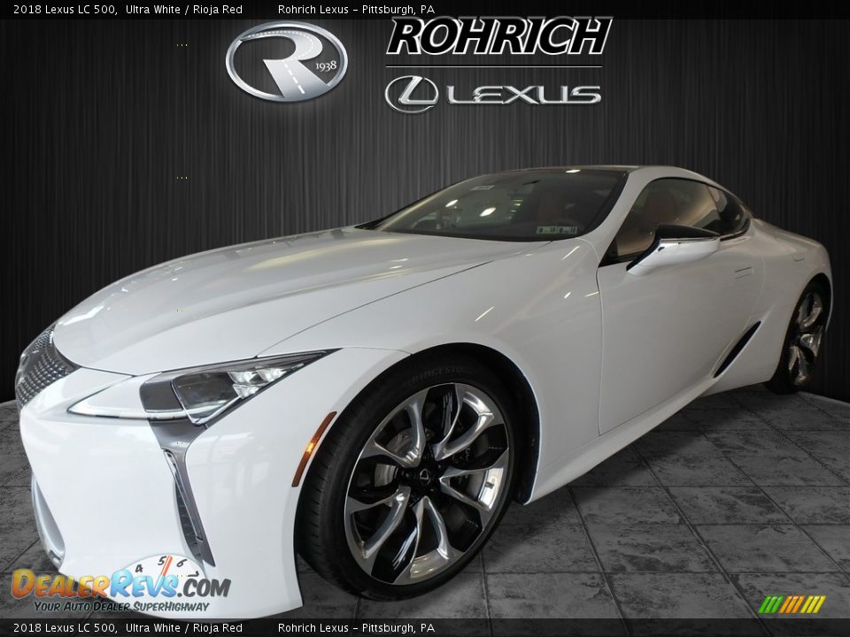 2018 Lexus LC 500 Ultra White / Rioja Red Photo #4