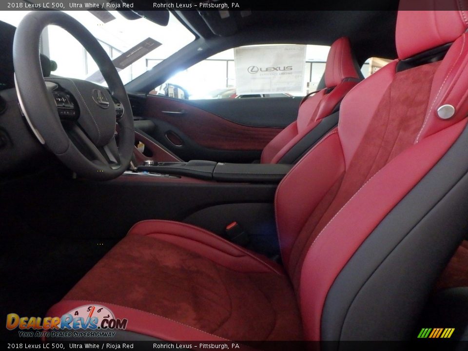 2018 Lexus LC 500 Ultra White / Rioja Red Photo #6