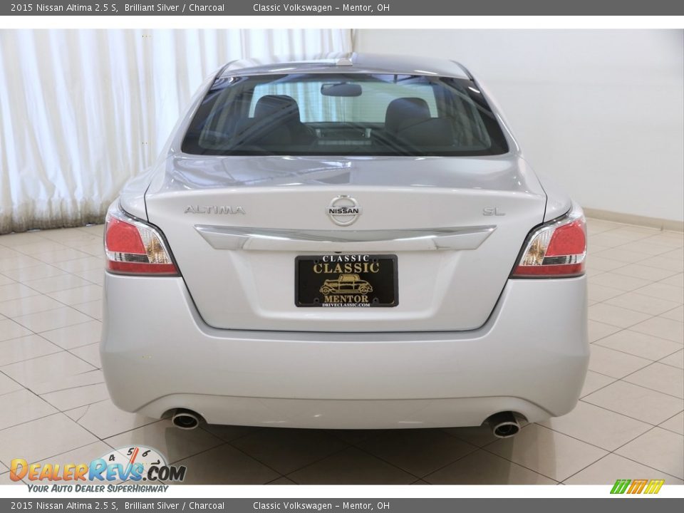 2015 Nissan Altima 2.5 S Brilliant Silver / Charcoal Photo #19