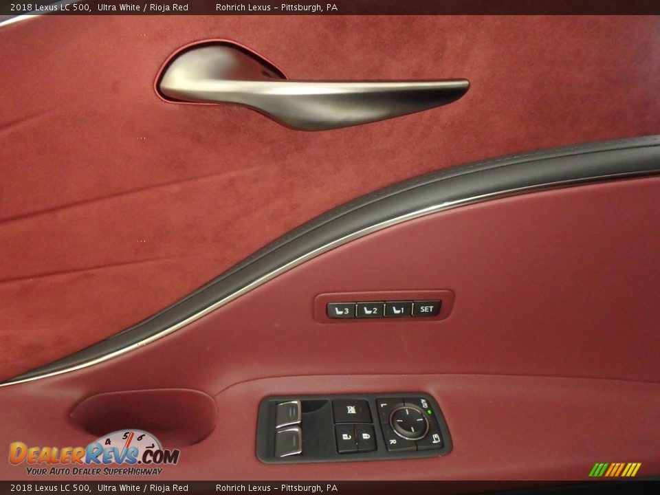 2018 Lexus LC 500 Ultra White / Rioja Red Photo #9
