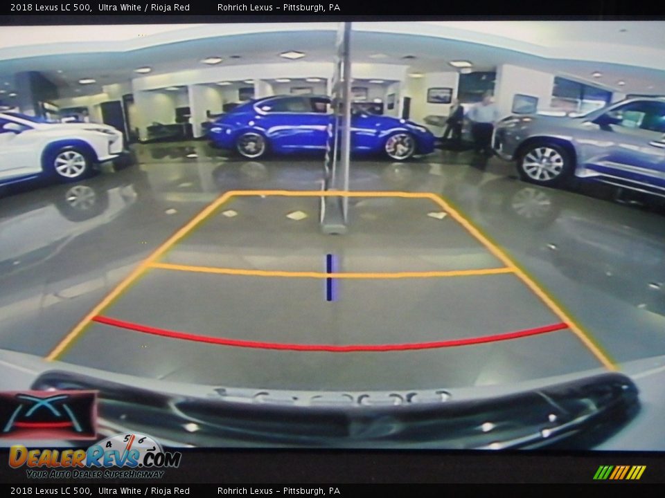 2018 Lexus LC 500 Ultra White / Rioja Red Photo #12