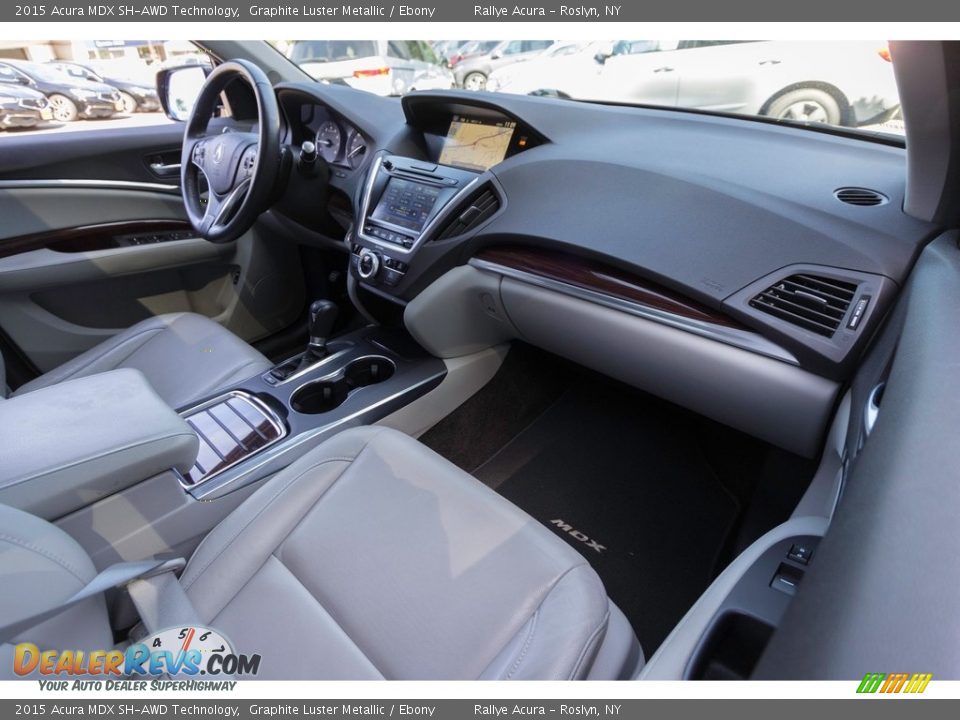 2015 Acura MDX SH-AWD Technology Graphite Luster Metallic / Ebony Photo #12