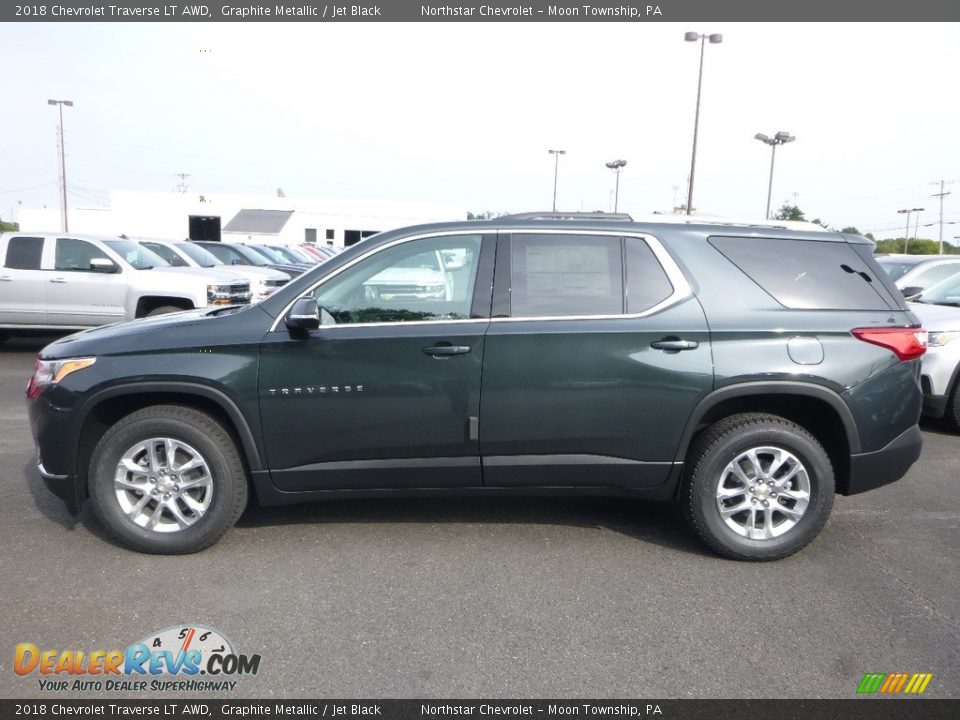 2018 Chevrolet Traverse LT AWD Graphite Metallic / Jet Black Photo #2
