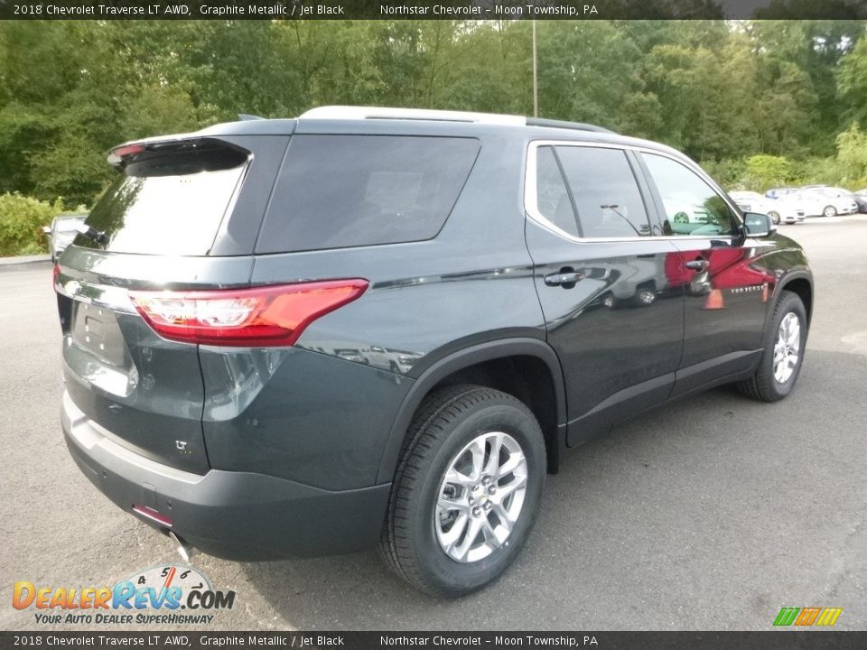 2018 Chevrolet Traverse LT AWD Graphite Metallic / Jet Black Photo #5