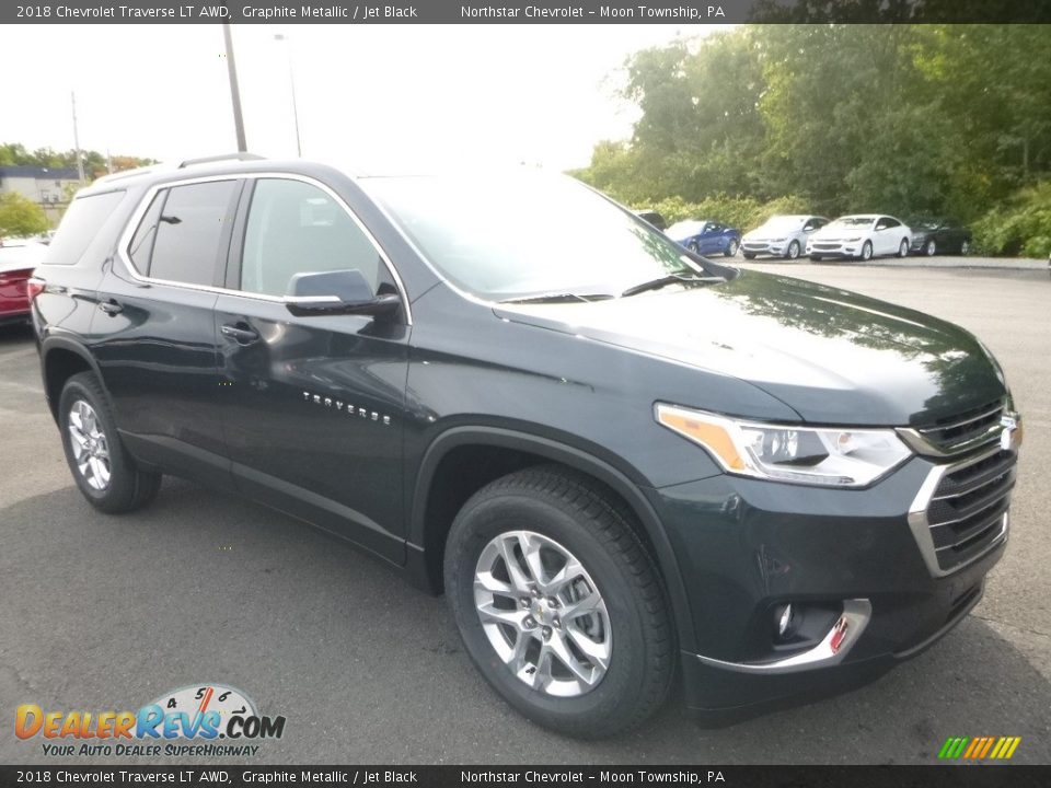 2018 Chevrolet Traverse LT AWD Graphite Metallic / Jet Black Photo #7