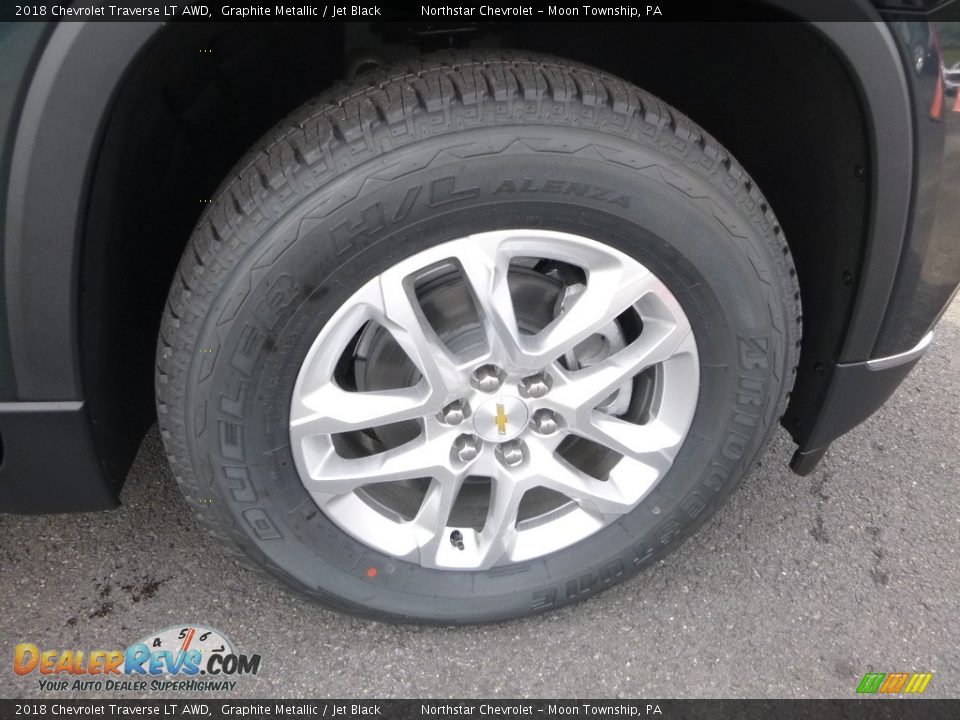 2018 Chevrolet Traverse LT AWD Graphite Metallic / Jet Black Photo #9