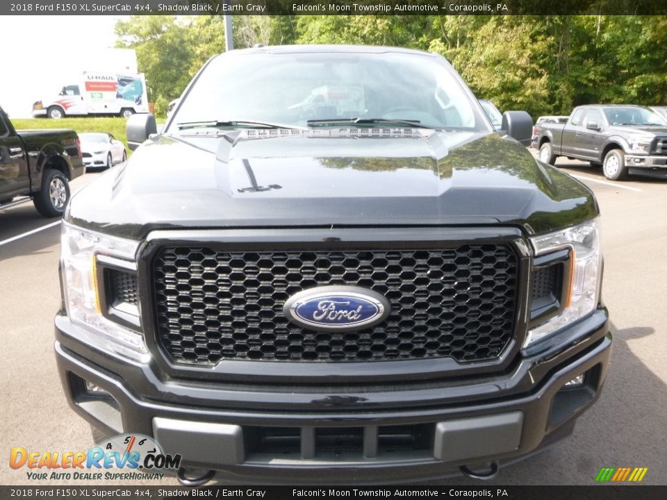 2018 Ford F150 XL SuperCab 4x4 Shadow Black / Earth Gray Photo #4