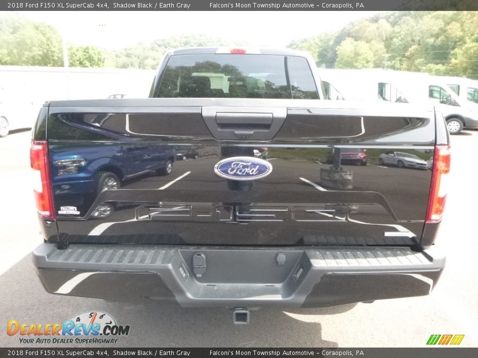 2018 Ford F150 XL SuperCab 4x4 Shadow Black / Earth Gray Photo #6