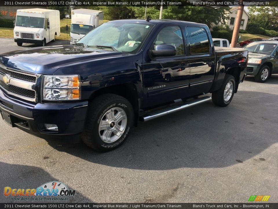 2011 Chevrolet Silverado 1500 LTZ Crew Cab 4x4 Imperial Blue Metallic / Light Titanium/Dark Titanium Photo #1