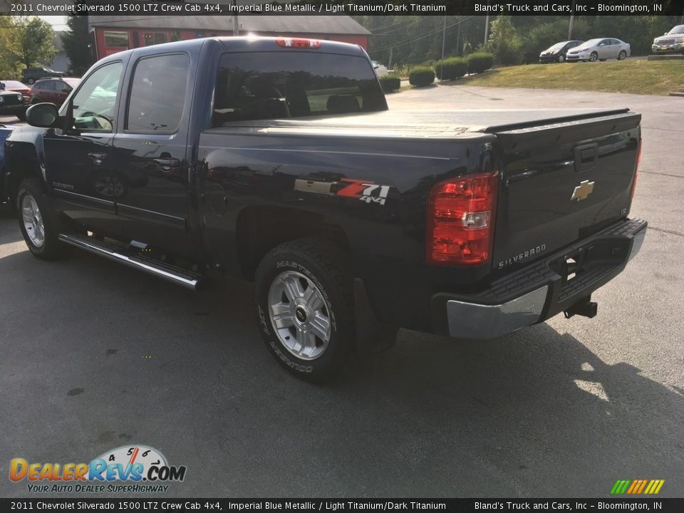 2011 Chevrolet Silverado 1500 LTZ Crew Cab 4x4 Imperial Blue Metallic / Light Titanium/Dark Titanium Photo #3