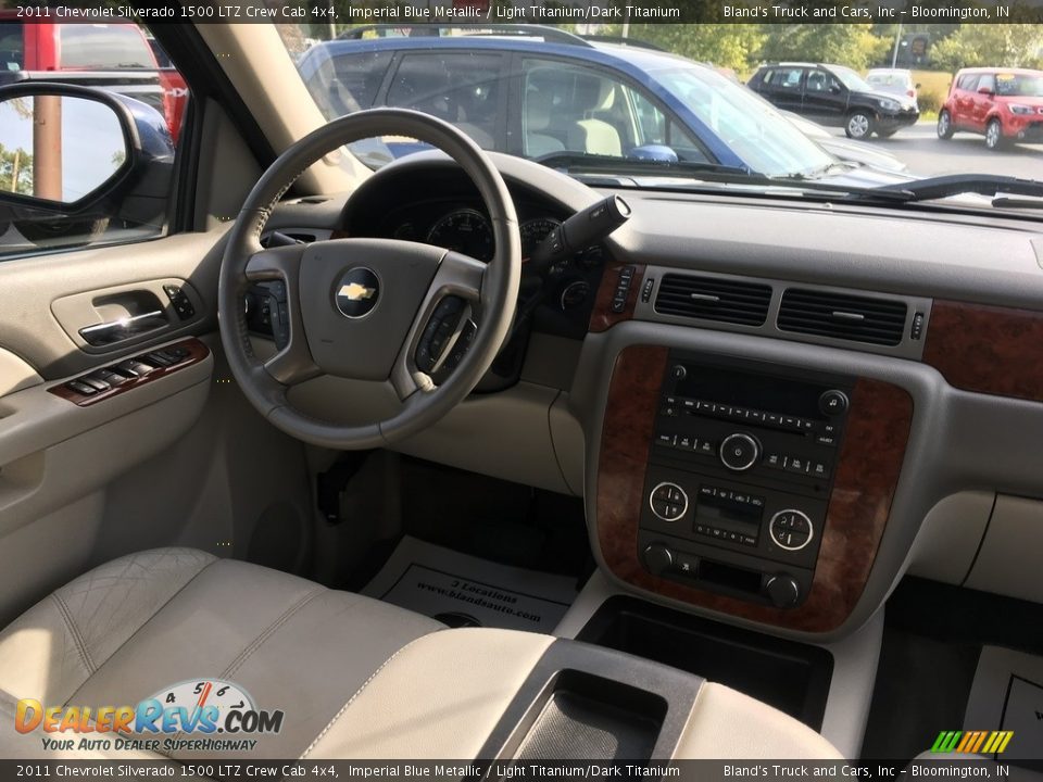 2011 Chevrolet Silverado 1500 LTZ Crew Cab 4x4 Imperial Blue Metallic / Light Titanium/Dark Titanium Photo #4