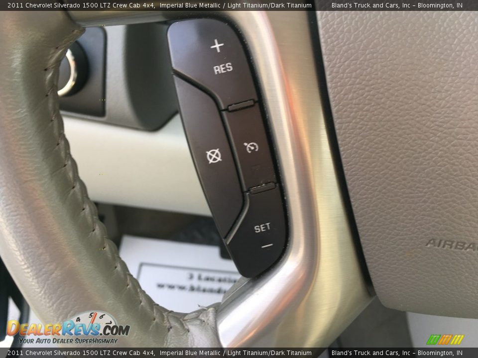 2011 Chevrolet Silverado 1500 LTZ Crew Cab 4x4 Imperial Blue Metallic / Light Titanium/Dark Titanium Photo #10