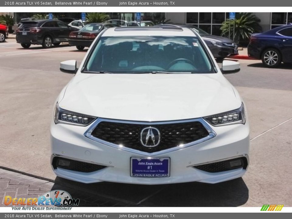 2018 Acura TLX V6 Sedan Bellanova White Pearl / Ebony Photo #2