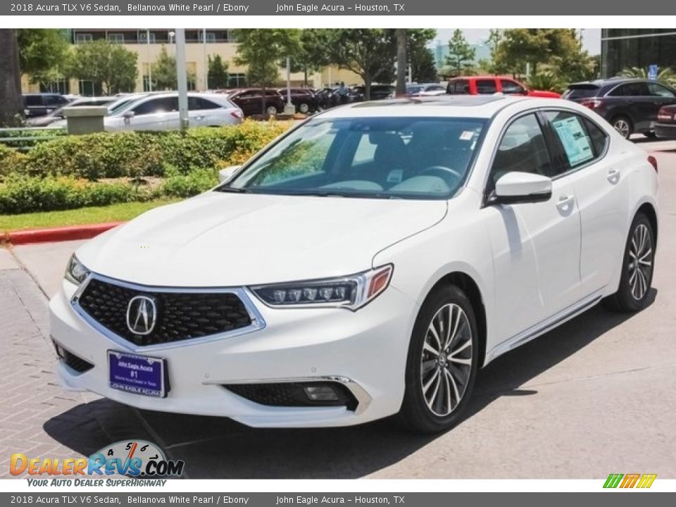 2018 Acura TLX V6 Sedan Bellanova White Pearl / Ebony Photo #3