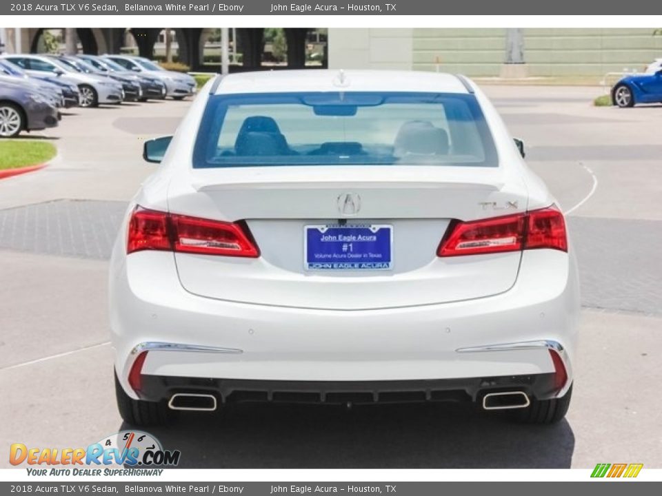 2018 Acura TLX V6 Sedan Bellanova White Pearl / Ebony Photo #6