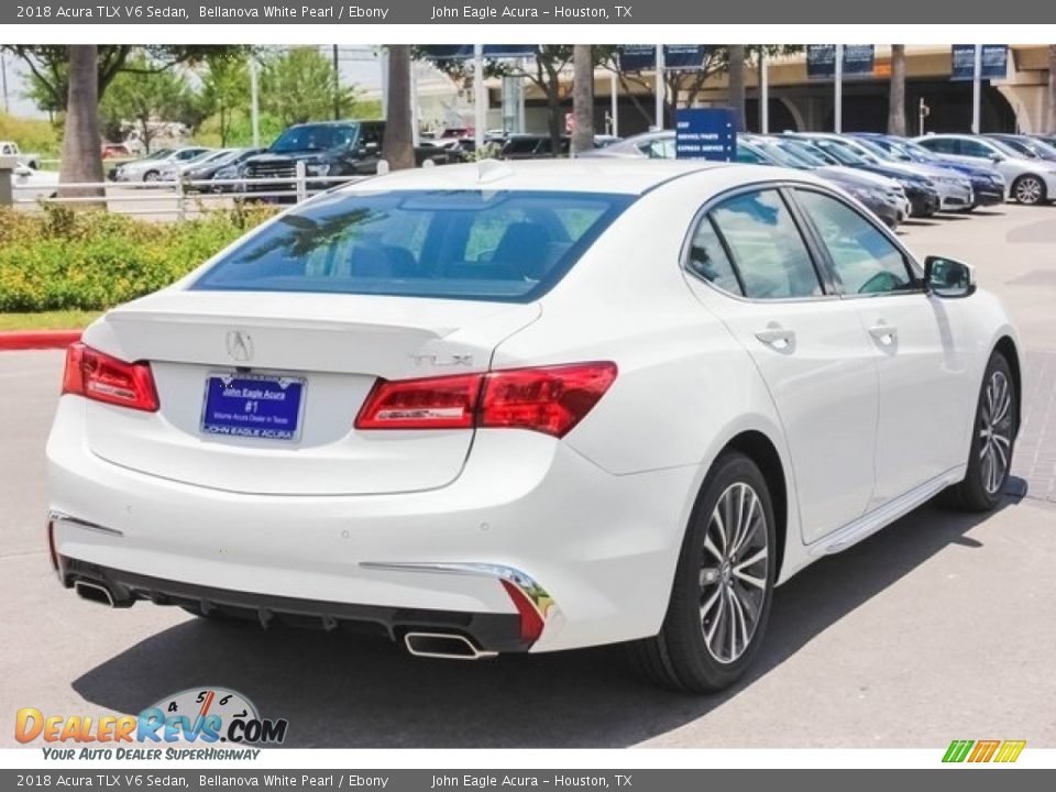 2018 Acura TLX V6 Sedan Bellanova White Pearl / Ebony Photo #7