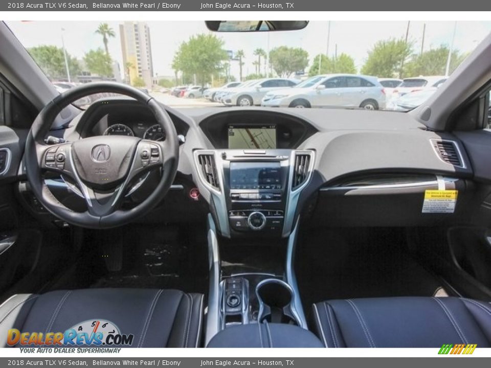 2018 Acura TLX V6 Sedan Bellanova White Pearl / Ebony Photo #9