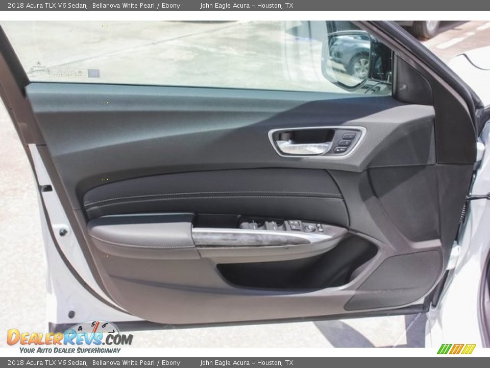 2018 Acura TLX V6 Sedan Bellanova White Pearl / Ebony Photo #12