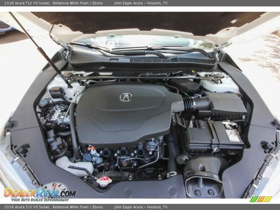 2018 Acura TLX V6 Sedan Bellanova White Pearl / Ebony Photo #23