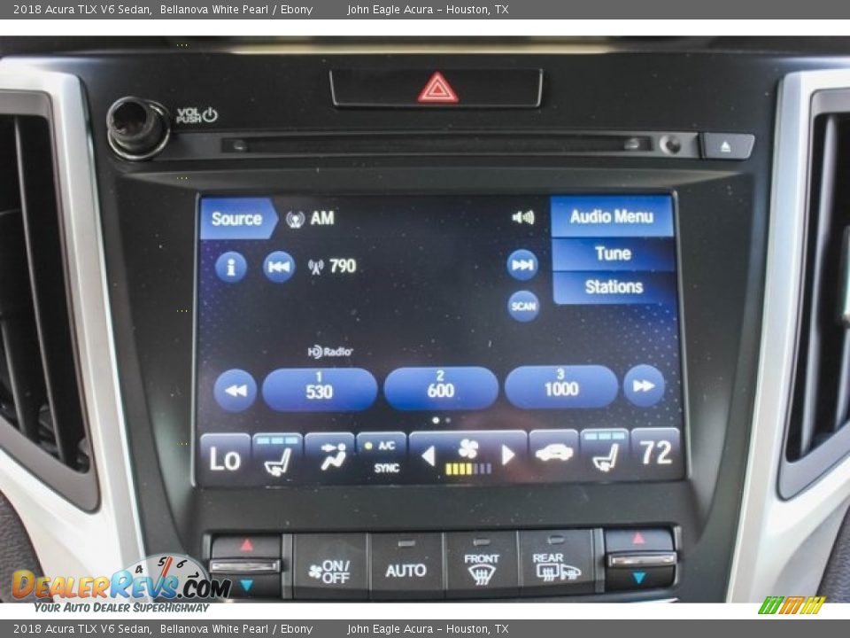 2018 Acura TLX V6 Sedan Bellanova White Pearl / Ebony Photo #28