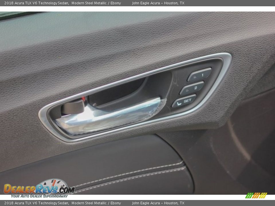 2018 Acura TLX V6 Technology Sedan Modern Steel Metallic / Ebony Photo #16