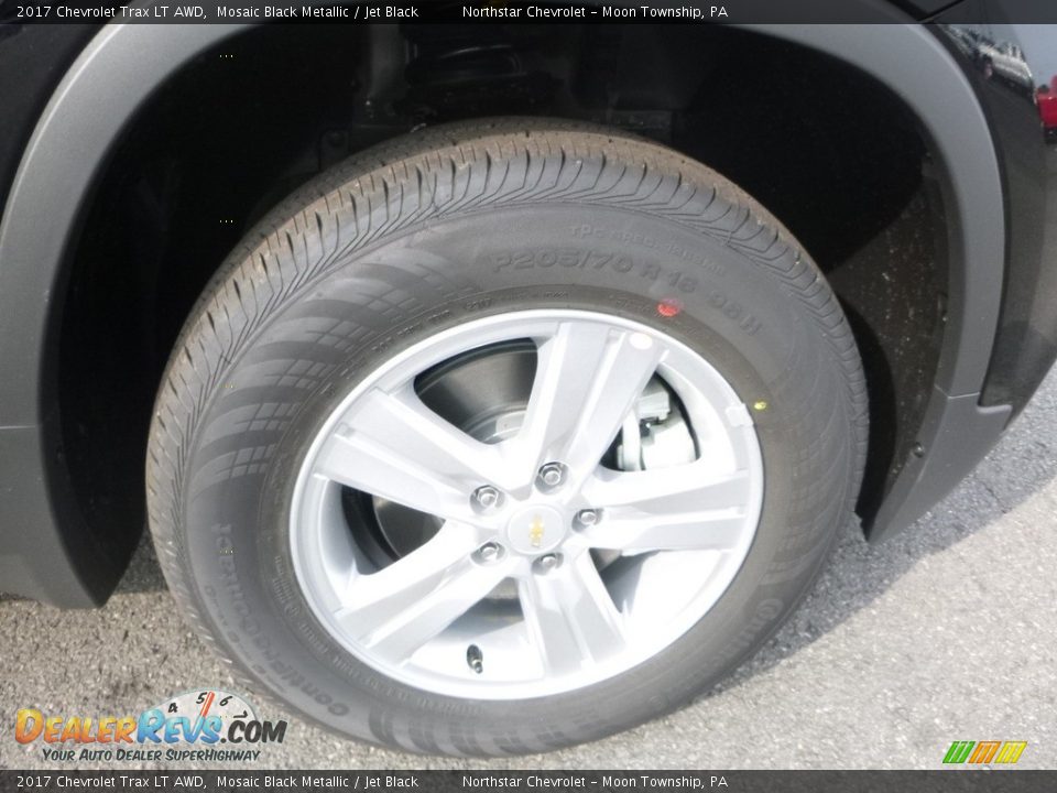 2017 Chevrolet Trax LT AWD Mosaic Black Metallic / Jet Black Photo #9