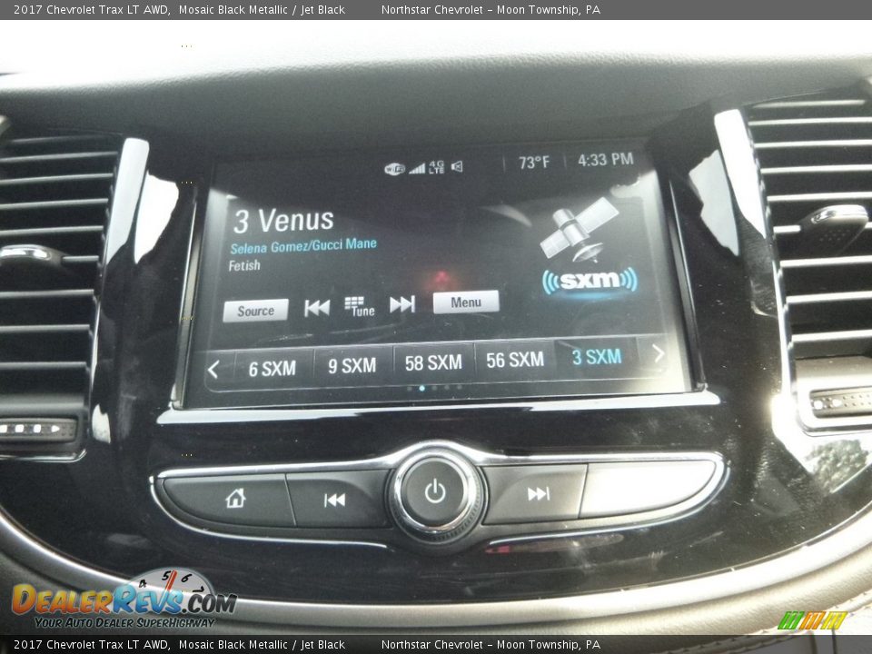 2017 Chevrolet Trax LT AWD Mosaic Black Metallic / Jet Black Photo #18