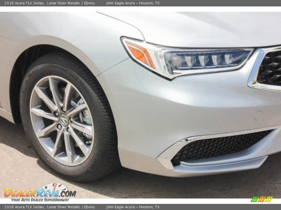 2018 Acura TLX Sedan Lunar Silver Metallic / Ebony Photo #10
