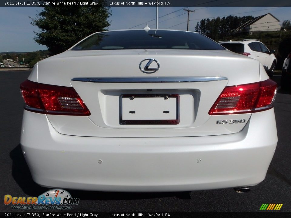 2011 Lexus ES 350 Starfire White Pearl / Light Gray Photo #6