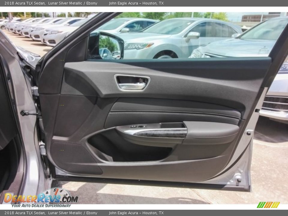 2018 Acura TLX Sedan Lunar Silver Metallic / Ebony Photo #21