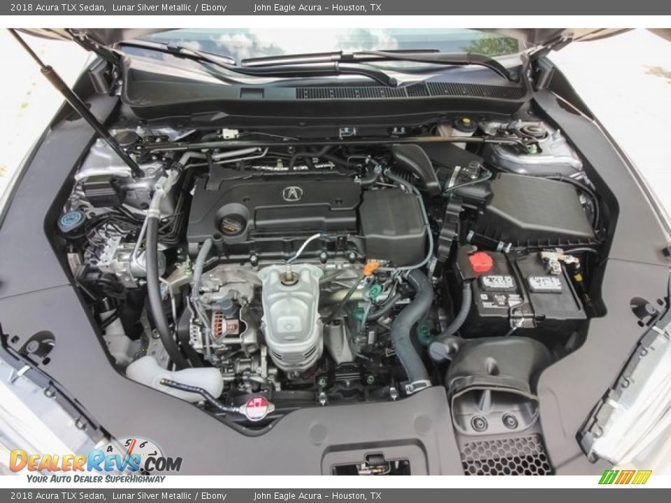 2018 Acura TLX Sedan Lunar Silver Metallic / Ebony Photo #23