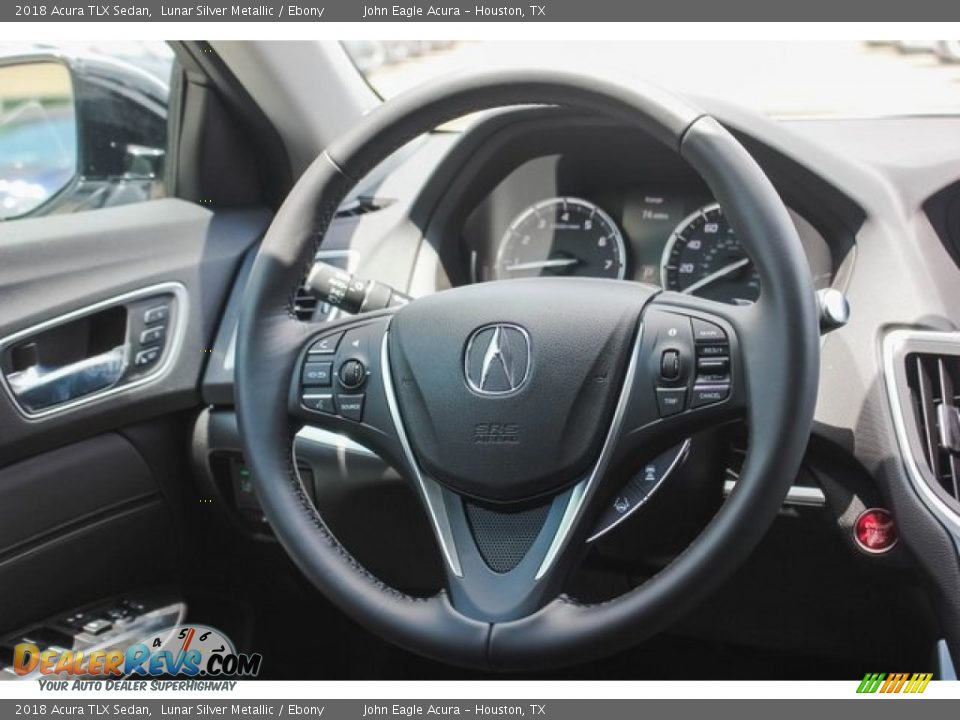 2018 Acura TLX Sedan Lunar Silver Metallic / Ebony Photo #25