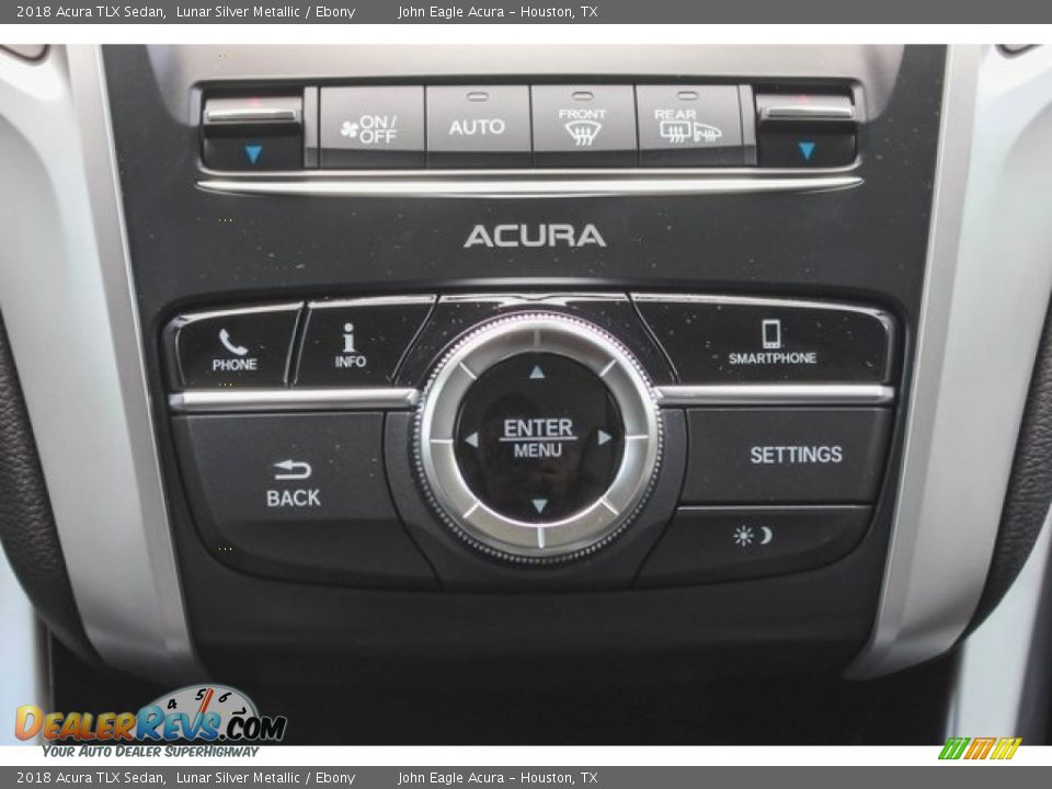 2018 Acura TLX Sedan Lunar Silver Metallic / Ebony Photo #29