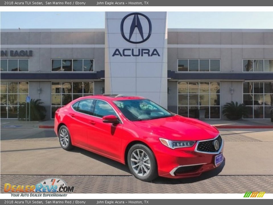 2018 Acura TLX Sedan San Marino Red / Ebony Photo #1