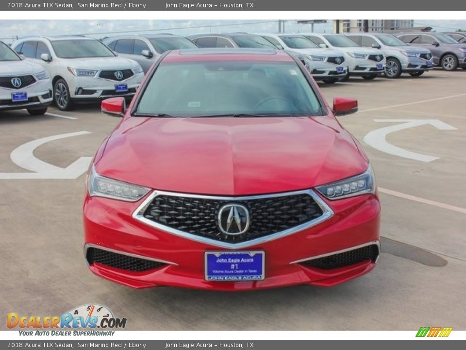 2018 Acura TLX Sedan San Marino Red / Ebony Photo #2
