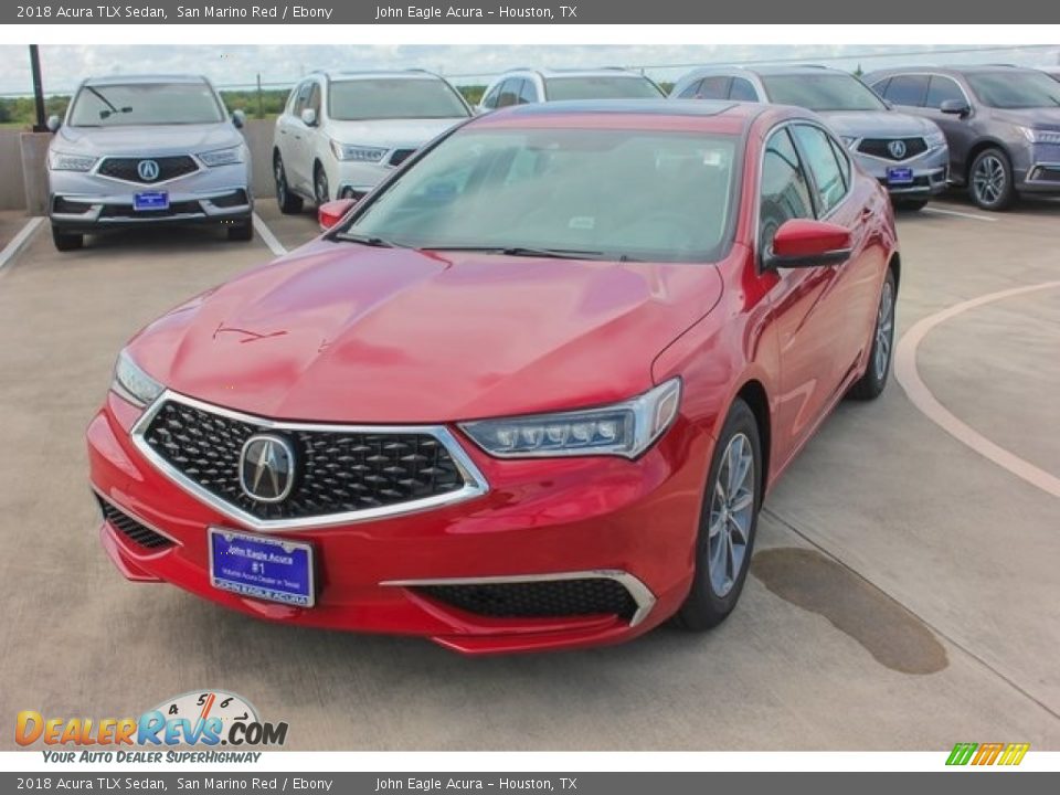 2018 Acura TLX Sedan San Marino Red / Ebony Photo #3