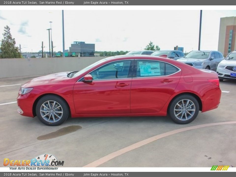 2018 Acura TLX Sedan San Marino Red / Ebony Photo #4