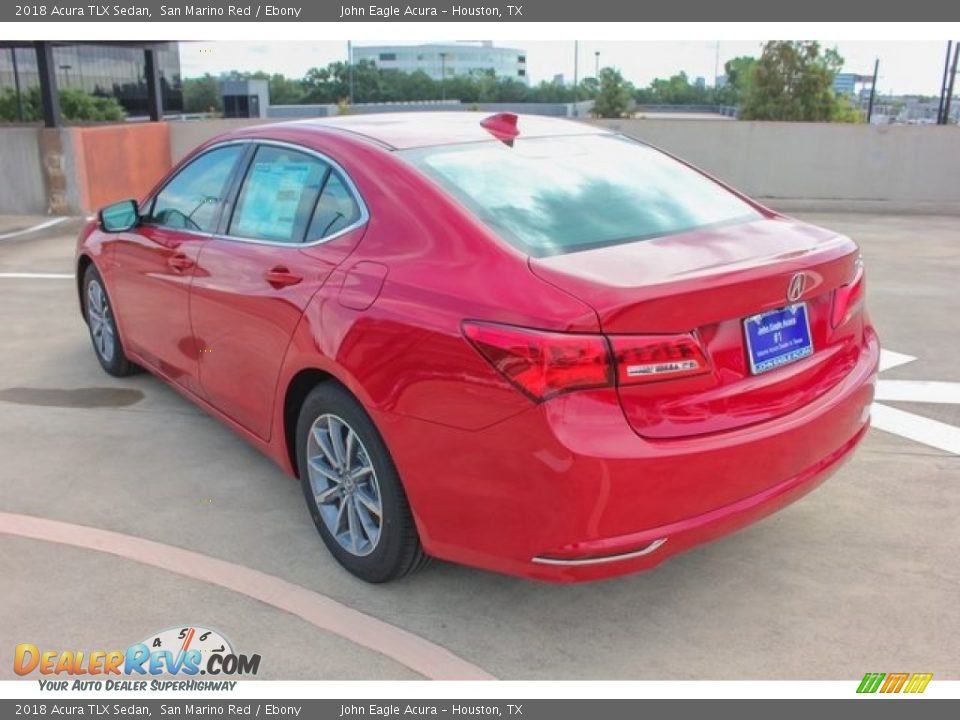 2018 Acura TLX Sedan San Marino Red / Ebony Photo #5