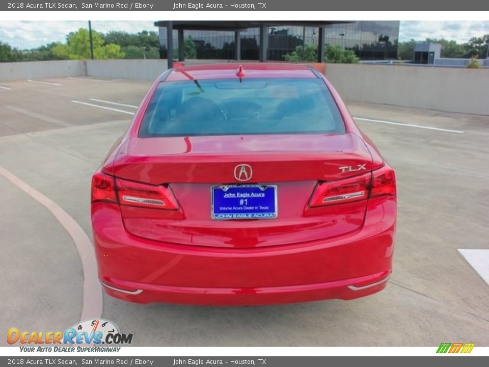 2018 Acura TLX Sedan San Marino Red / Ebony Photo #6