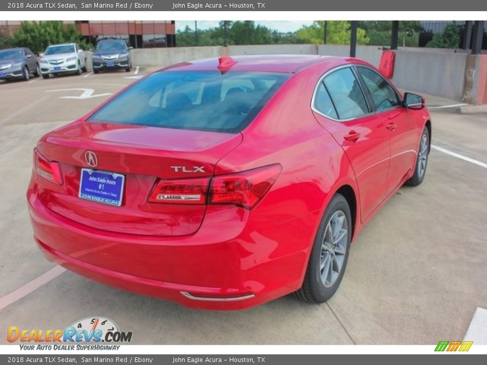 2018 Acura TLX Sedan San Marino Red / Ebony Photo #7