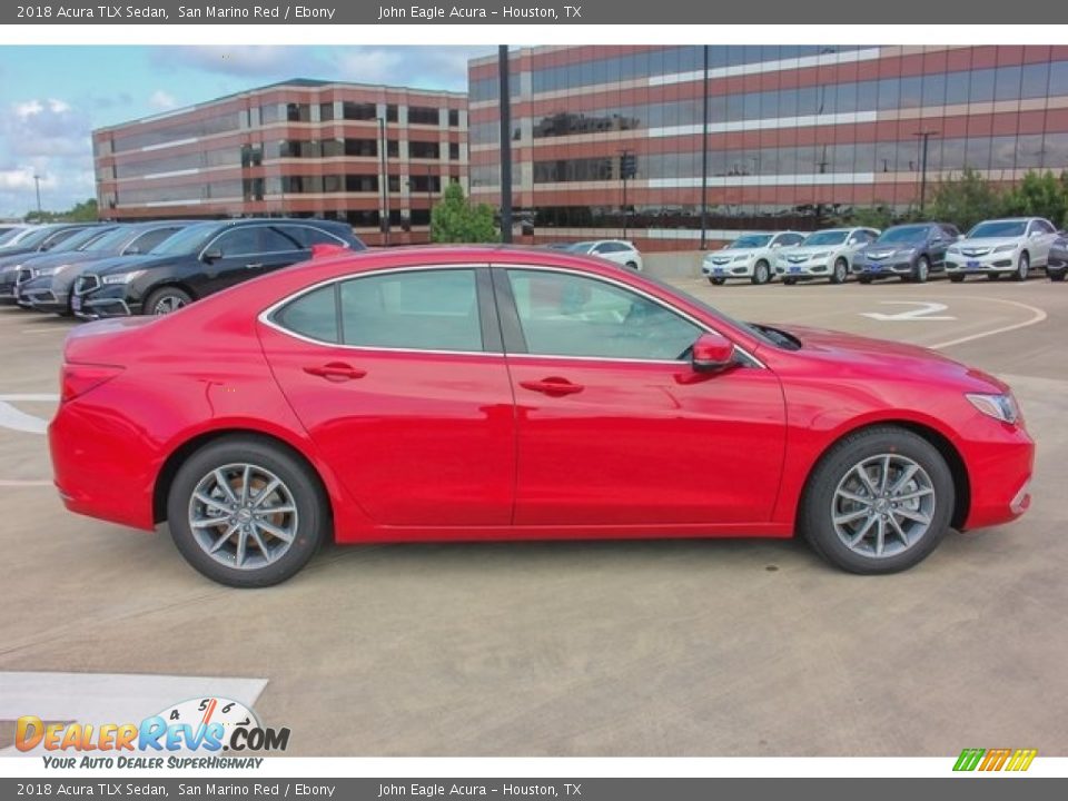 2018 Acura TLX Sedan San Marino Red / Ebony Photo #8