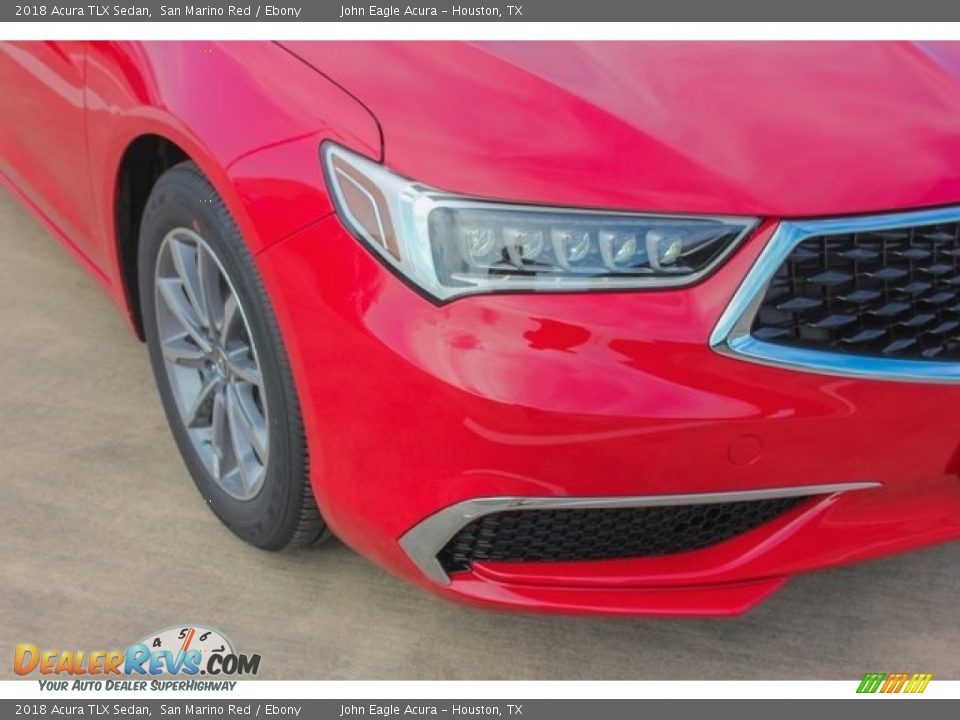 2018 Acura TLX Sedan San Marino Red / Ebony Photo #10