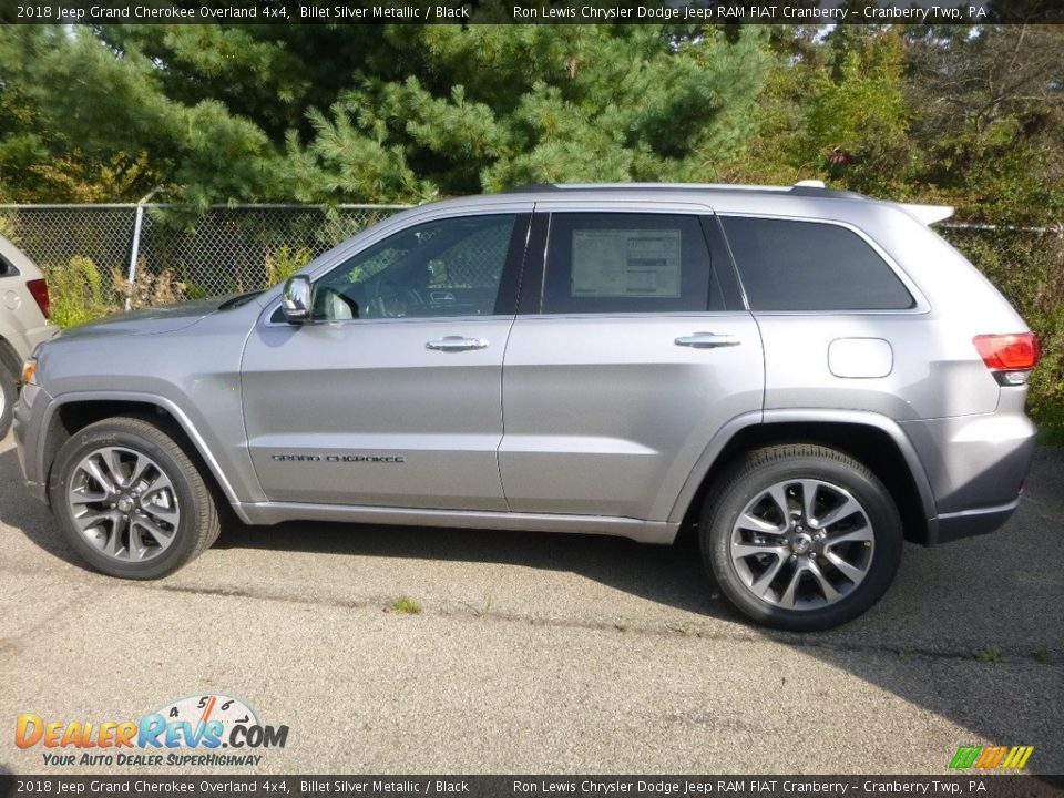 2018 Jeep Grand Cherokee Overland 4x4 Billet Silver Metallic / Black Photo #2