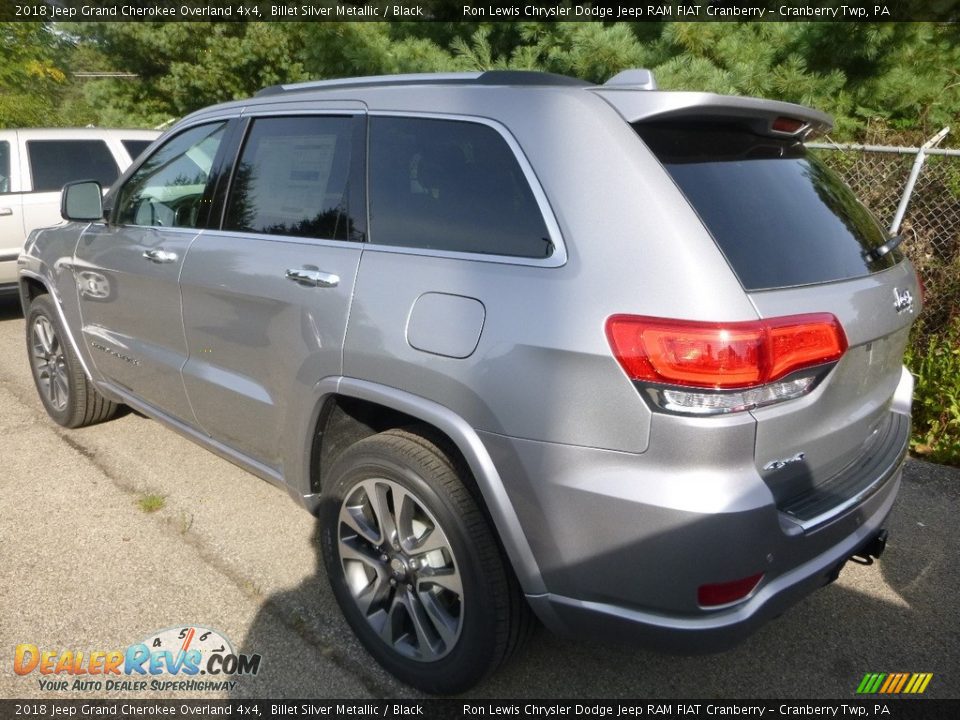 2018 Jeep Grand Cherokee Overland 4x4 Billet Silver Metallic / Black Photo #3