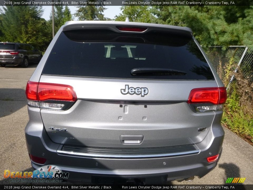 2018 Jeep Grand Cherokee Overland 4x4 Billet Silver Metallic / Black Photo #4