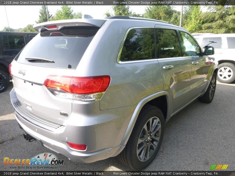 2018 Jeep Grand Cherokee Overland 4x4 Billet Silver Metallic / Black Photo #5